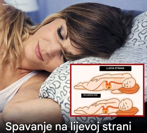 Spavanje na LIJEVOJ STRANI ima iznenađujuće efekte na vaše zdravlje…