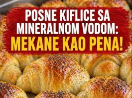 POSNE KIFLICE sa mineralnom vodom: Mekane kao pjena!