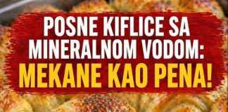 POSNE KIFLICE sa mineralnom vodom: Mekane kao pjena!