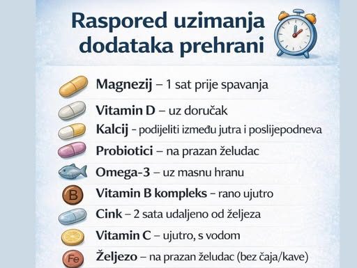 DODATAK PREHRANI: kada i KAKO ga uzimati za NAJBOLJI učinak