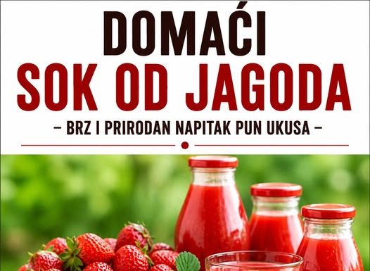 DOMAĆI SOK OD JAGODA