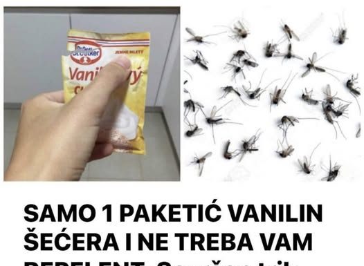SAMO 1 PAKETIĆ VANILIN ŠEĆERA I NE TREBA VAM REPELENT: Savršen trik za omražene komarce, djeluje bolje od kemije!