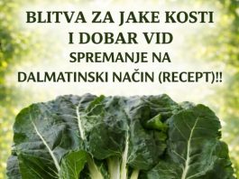 BLITVA ZA JAKE KOSTI I DOBAR VID – SPREMANJE NA DALMATINSKI NAČIN!!