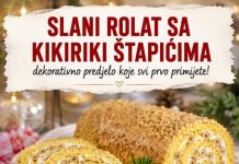 SLANI ROLAT SA KIKIRIKI GRISINAMA – dekorativan, kremast i savršen za slavsku trpezu…