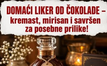 DOMAĆI LIKER OD ČOKOLADE – kremast, mirisan i savršen za posebne prilike!