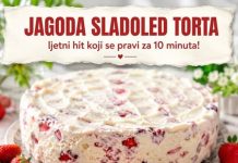 JAGODA SLADOLED TORTA ljetni hit koji se pravi za 10 minuta!