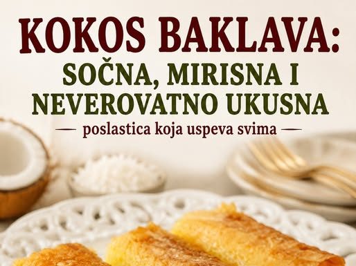 Kokos baklava: Sočna, mirisna i neverovatno ukusna poslastica koja uspeva svima