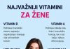 NAJVAŽNIJI VITAMINI ZA ŽENSKO ZDRAVLJE