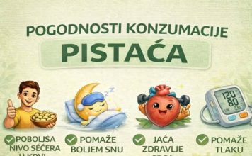 10 POGODNOSTI KONZUMACIJE PISTAĆA