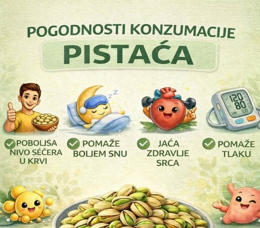 10 POGODNOSTI KONZUMACIJE PISTAĆA