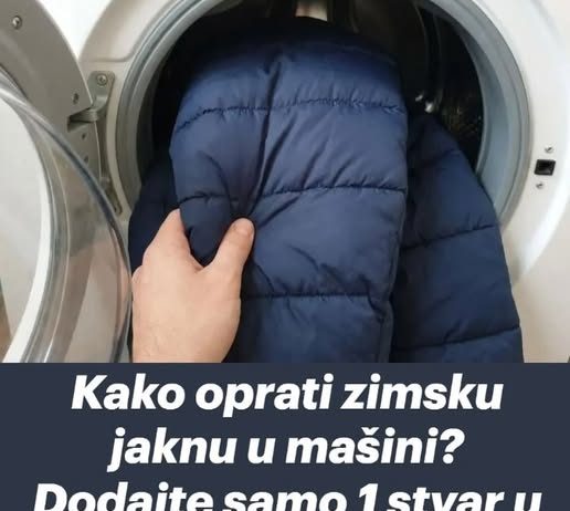 Kako oprati zimsku jaknu u mašini? Dodajte samo 1 stvar u bubanj i izgledaće kao nova..