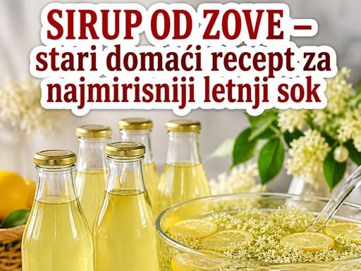 SIRUP OD ZOVE – stari domaći recept za najmirisniji letnji sok