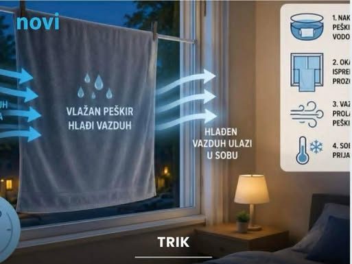 Trik koji rashlađuje spavaću sobu za 5 minuta bez klime i ventilatora: Treba vam samo peškir