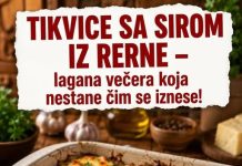 TIKVICE SA SIROM IZ RERNE lagana večera koja nestane čim se iznese!