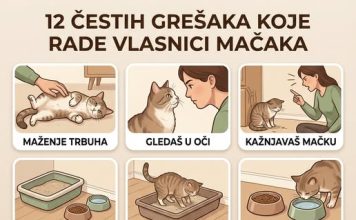12 ČESTIH GREŠAKA KOJE RADE VLASNICI MAČAKA