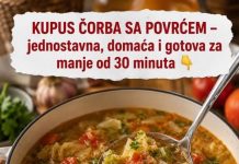 KUPUS ČORBA SA POVRĆEM – jednostavna, domaća i gotova za manje od 30 minuta