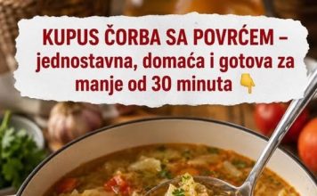 KUPUS ČORBA SA POVRĆEM – jednostavna, domaća i gotova za manje od 30 minuta