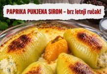 PAPRIKA PUNJENA SIROM – brz letnji ručak!