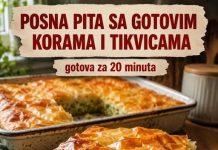 POSNA PITA SA GOTOVIM KORAMA I TIKVICAMA – gotova za 20 minuta…