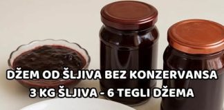 DŽEM OD ŠLJIVA BEZ KONZERVANSA