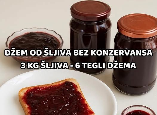 DŽEM OD ŠLJIVA BEZ KONZERVANSA