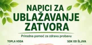 PRIRODNI NAPITCI KOJI POMAŽU U UBLAŽAVANJU ZATVORA