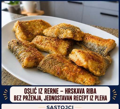 Oslić iz rerne – hrskava riba bez prženja, jednostavan recept iz pleha