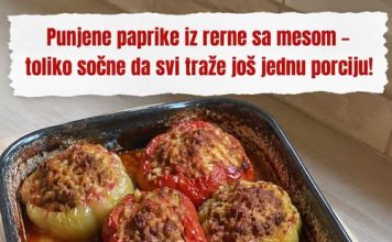 Punjene paprike iz rerne sa mesom – toliko sočne da svi traže još jednu porciju!