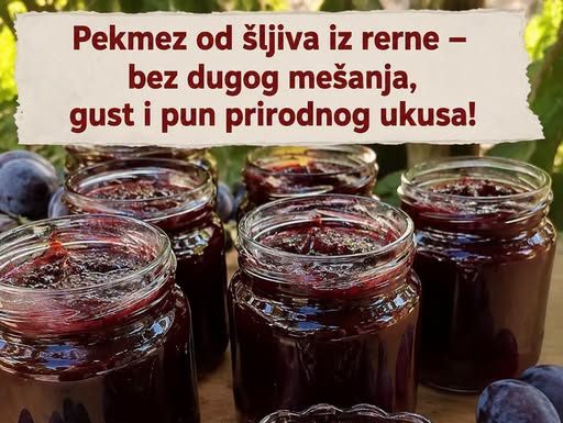 Pekmez od šljiva iz rerne – bez dugog mešanja, gust i pun prirodnog ukusa!