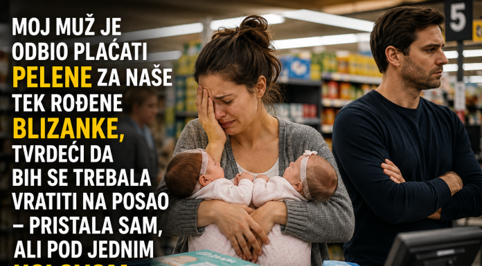 Moj muž je odbio plaćati pelene za naše tek rođene blizance, tvrdeći da bih se trebala vratiti na posao – pristala sam, ali pod jednim uslovom.