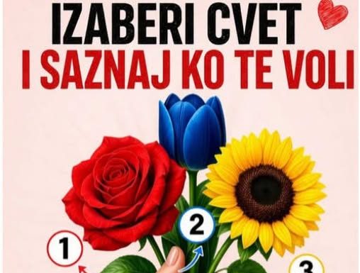 Koji cvet biraš? Pogledajte prvi komentar da vidite ko te voli