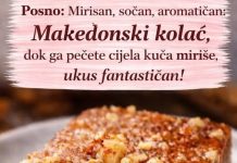 Posno: Mirisan, sočan, aromatičan: Makedonski kolač, dok ga pečete cijela kuća miriše, ukus fantastičan!