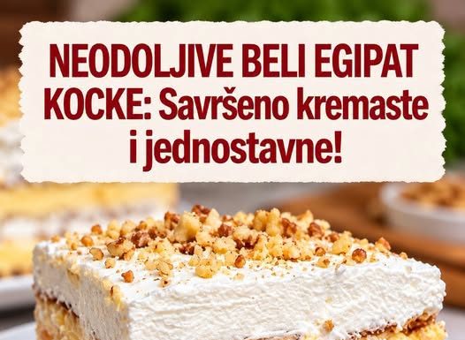 NEODOLJIVE BELI EGIPAT KOCKE: Savršeno kremaste i jednostavne!