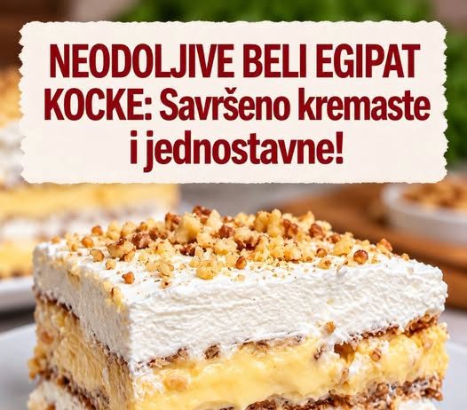 NEODOLJIVE BELI EGIPAT KOCKE: Savršeno kremaste i jednostavne!