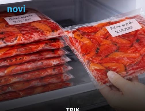 Ovako se zamrzavaju pečene paprike: Ostaju ukusne mjesecima