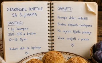 STARINSKE KNEDLE SA ŠLJIVAMA