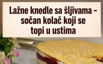 Lažne knedle sa šljivama – sočan kolač koji se topi u ustima