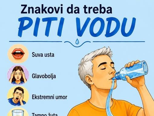 Znakovi da biste možda trebali piti više vode…!