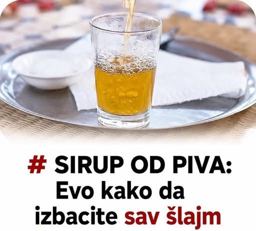 SIRUP OD PIVA: Evo kako da izbacite sav šlajm iz pluća i sekret iz sinusa pomoću ovog napitka…