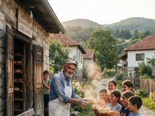 Pekar je svake srijede pekao tačno sedam malih pogača koje nisu bile na prodaju. Tek kada ga je dječak krišom pratio, otkriven je razlog
