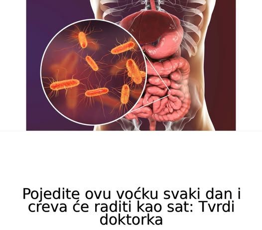 Pojedite ovu voćku svaki dan i creva će raditi kao sat: Tvrdi doktorka
