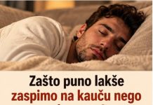 Zašto puno lakše zaspimo na kauču nego u krevetu?