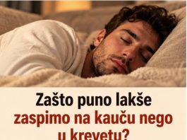 Zašto puno lakše zaspimo na kauču nego u krevetu?