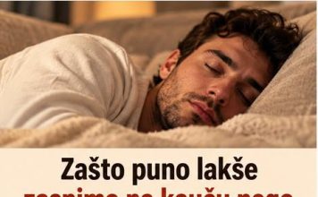 Zašto puno lakše zaspimo na kauču nego u krevetu?