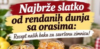 Najbrže slatko od rendanih dunja sa orasima: Recept naših baka za savršenu zimnicu!