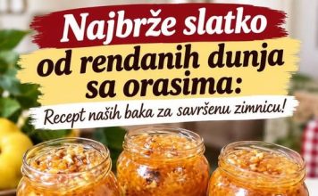 Najbrže slatko od rendanih dunja sa orasima: Recept naših baka za savršenu zimnicu!